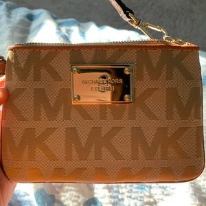 Micheal Kors MK Gold Hanging Wallet